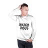 Мужской свитшот хлопок «Watch Dogs» white