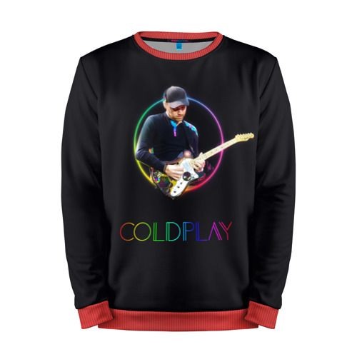 Мужской свитшот 3D «Coldplay» red