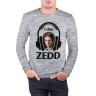 Мужской свитшот хлопок «I like Zedd» melange