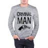 Мужской свитшот хлопок «Criminal man» melange