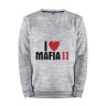 Мужской свитшот хлопок «I love Mafia 2» melange