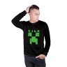 Мужской свитшот хлопок «Илья - Minecraft» black