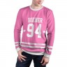 Мужской свитшот 3D «Bieber Team Pink» white