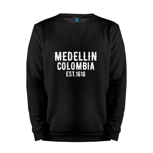 Мужской свитшот хлопок «Medellin Est. 1616» black