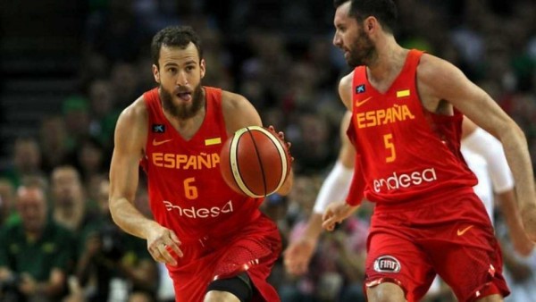 Баскетбольная майка Испания мужская красная 2017/2018 3XL