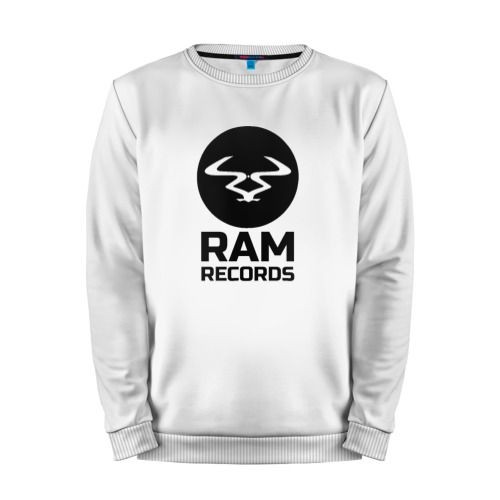 Мужской свитшот хлопок «Ram Records Main» white