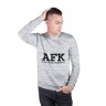 Мужской свитшот хлопок «AFK: Away From Keyboard.» melange