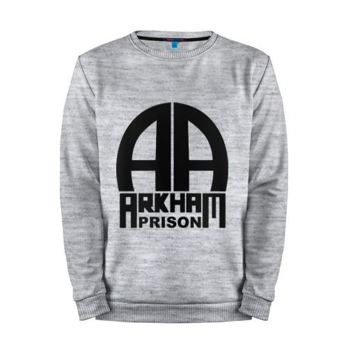Мужской свитшот хлопок «Arkham Prison» melange