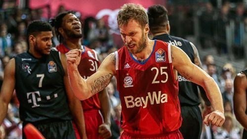 Баскетбольная майка Бавария Мюнхен мужская красная 2017/2018 6XL