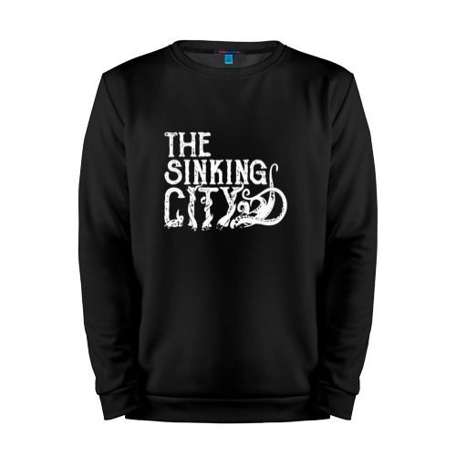 Мужской свитшот хлопок «THE SINKING CITY» black