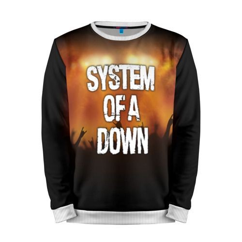 Мужской свитшот 3D «System of a Down» white