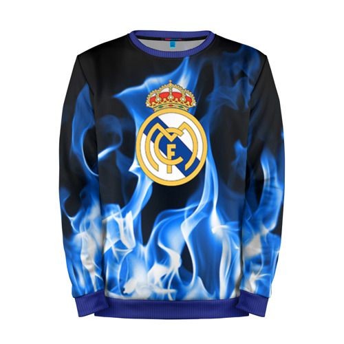 Мужской свитшот 3D «Real Madrid» blue