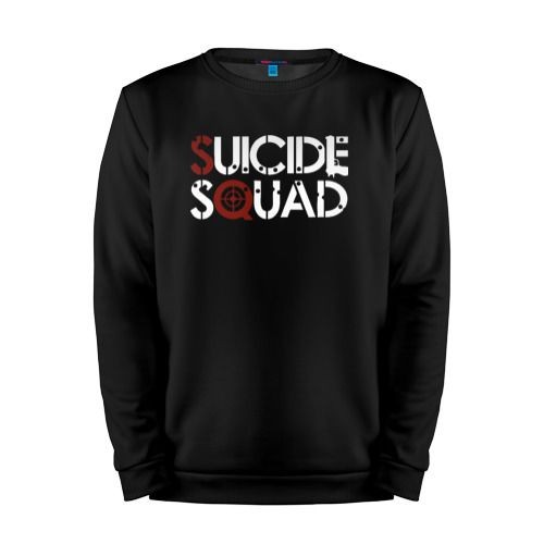 Мужской свитшот хлопок «Suicide Squad» black