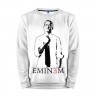 Мужской свитшот 3D «Eminem» white