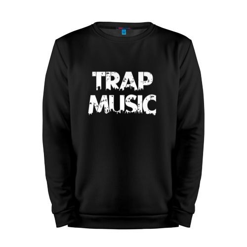 Мужской свитшот хлопок «Trap music» black