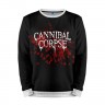 Мужской свитшот 3D «Cannibal Corpse» white