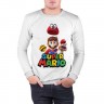 Мужской свитшот хлопок «Super Mario» white