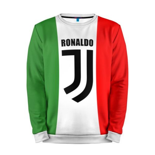 Мужской свитшот 3D «Ronaldo Juventus Italy» white