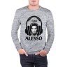 Мужской свитшот хлопок «I like Alesso» melange