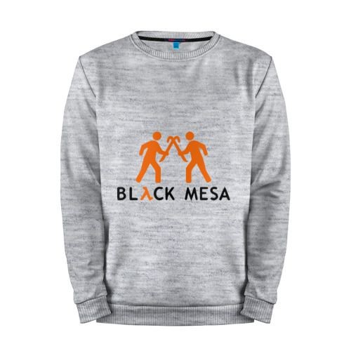 Мужской свитшот хлопок «Black mesa Orange men» melange