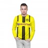 Мужской лонгслив 3D «Borussia Dortmund» white