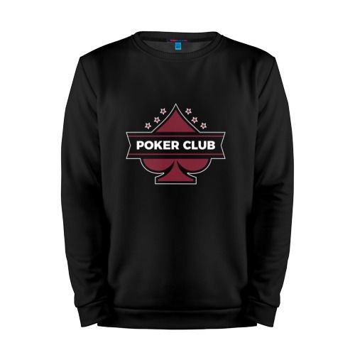 Мужской свитшот хлопок «Poker Club» black