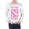Мужской свитшот хлопок «Im pro support» white
