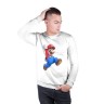 Мужской свитшот хлопок «Super Mario» white
